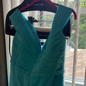 Long chiffon material dress